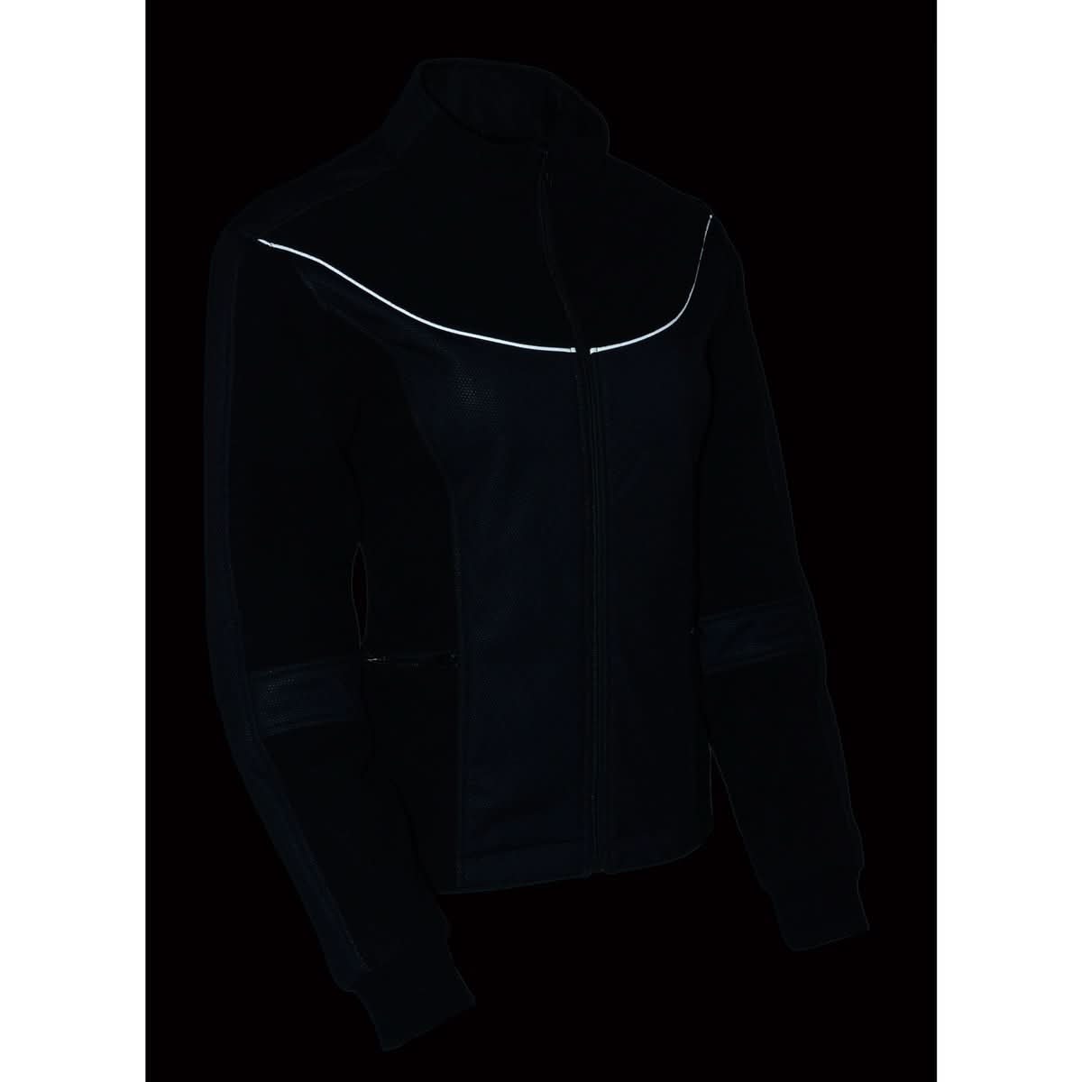 Milwaukee Leather MPL2780 Women's Black Textile and Fleece Combo Jacket