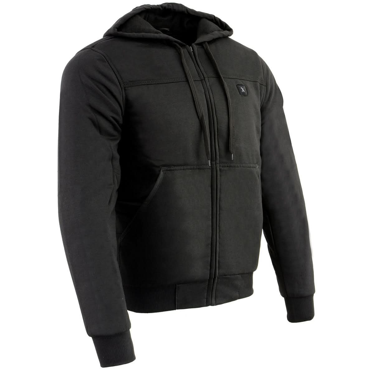 NexGen Heat MPM1713SET Men's Fiery Black Heated Sweatshirt Jacket Hoodie for Winter w/Battery Pack