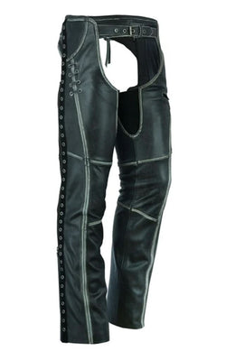 Women's Gray Stylish Lightweight Hip Set Chaps