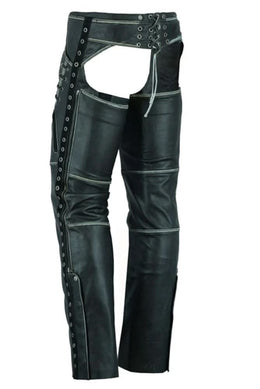 Women's Gray Stylish Lightweight Hip Set Chaps