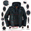 RC877 Women's M/C Jacket with Rub-Off Finish