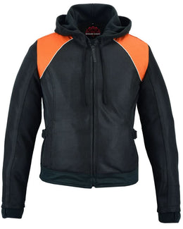 Born Flare Mesh  Motorcycle Jacket - Black/Orange