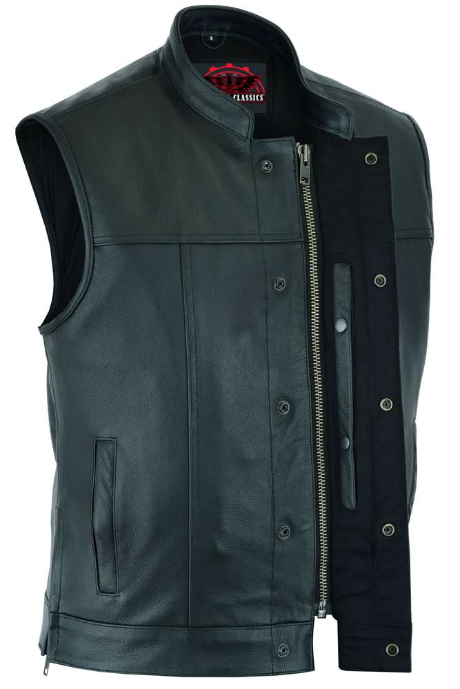 Cross Ride Men's  Motorcycle Vest - Black