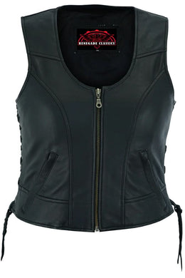 Zellis Women's leather motorcycle vest