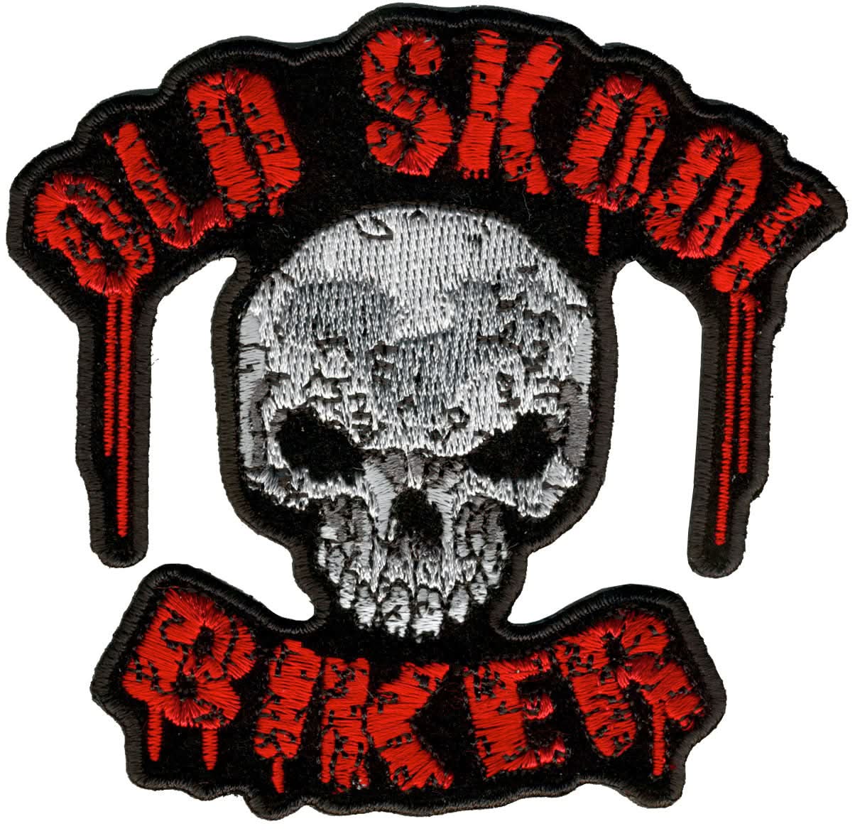 Hot Leathers 4" x 4" Old Skool Biker Patch