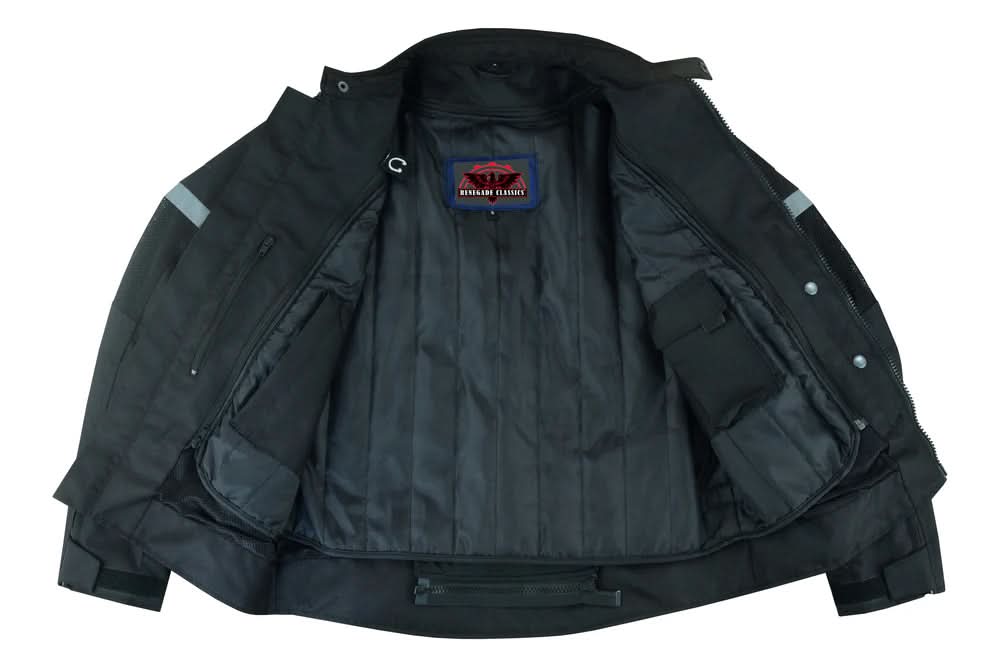 Pulse Racer Men's Black Mesh Jacket