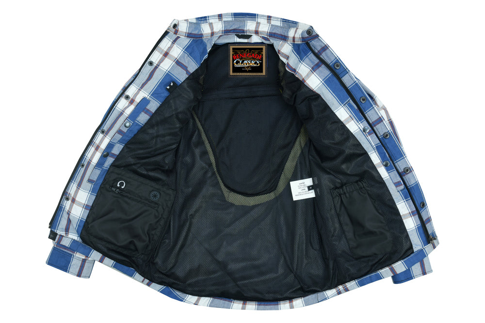 Lumberjack - Blue, White & Maroon