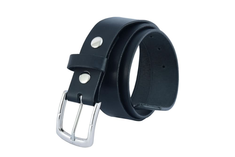 BLT The Iconic Black Genuine Leather Belt Biker Accessories Renegade Classics