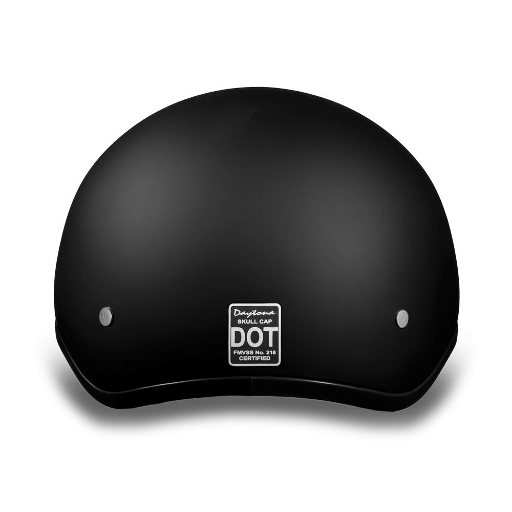 D1-BNS D.O.T. DAYTONA SKULL CAP W/O VISOR - DULL BLACK Helmets Daytona Helmets