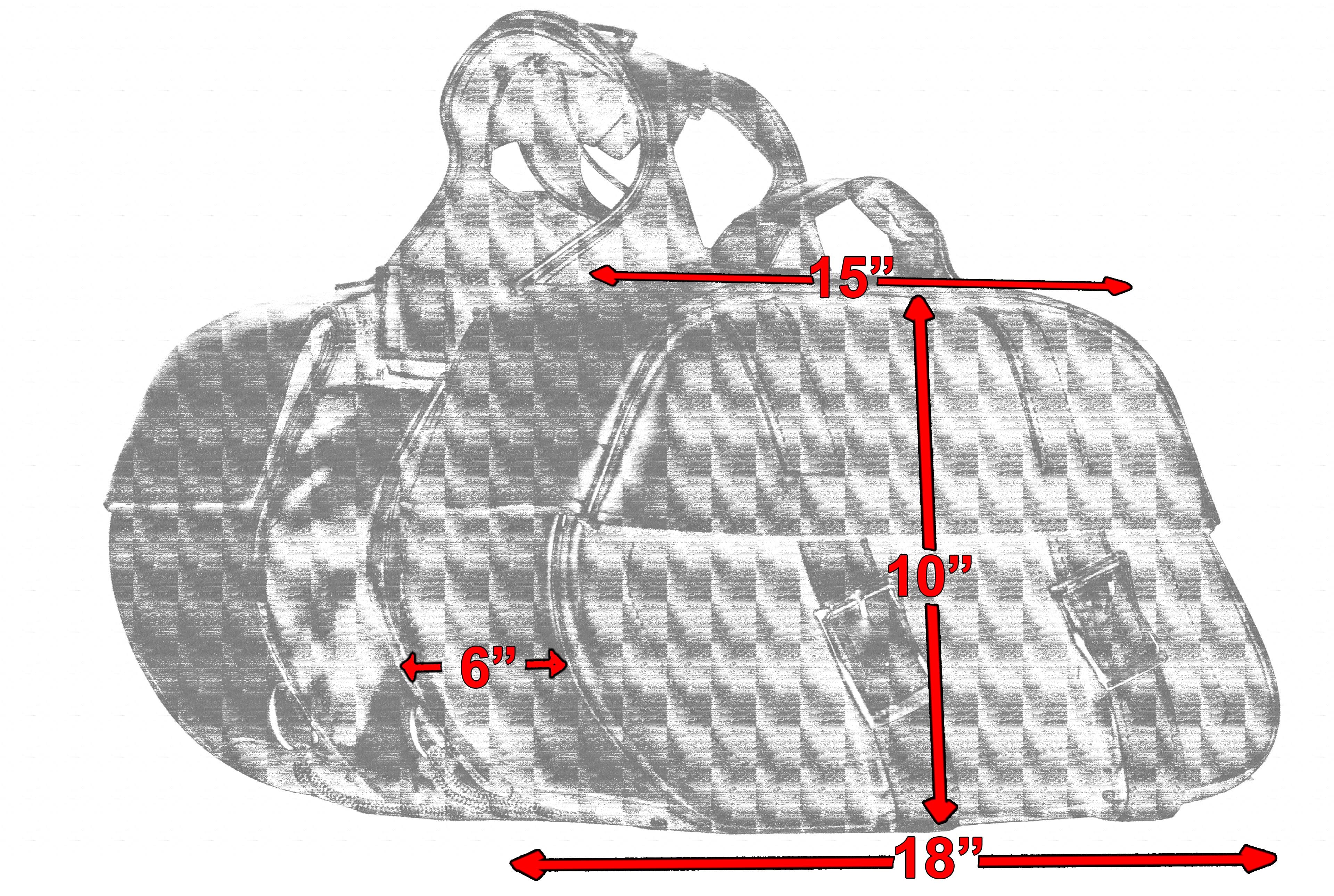 DS Two Strap Saddle Bag Saddle Bags Renegade Classics