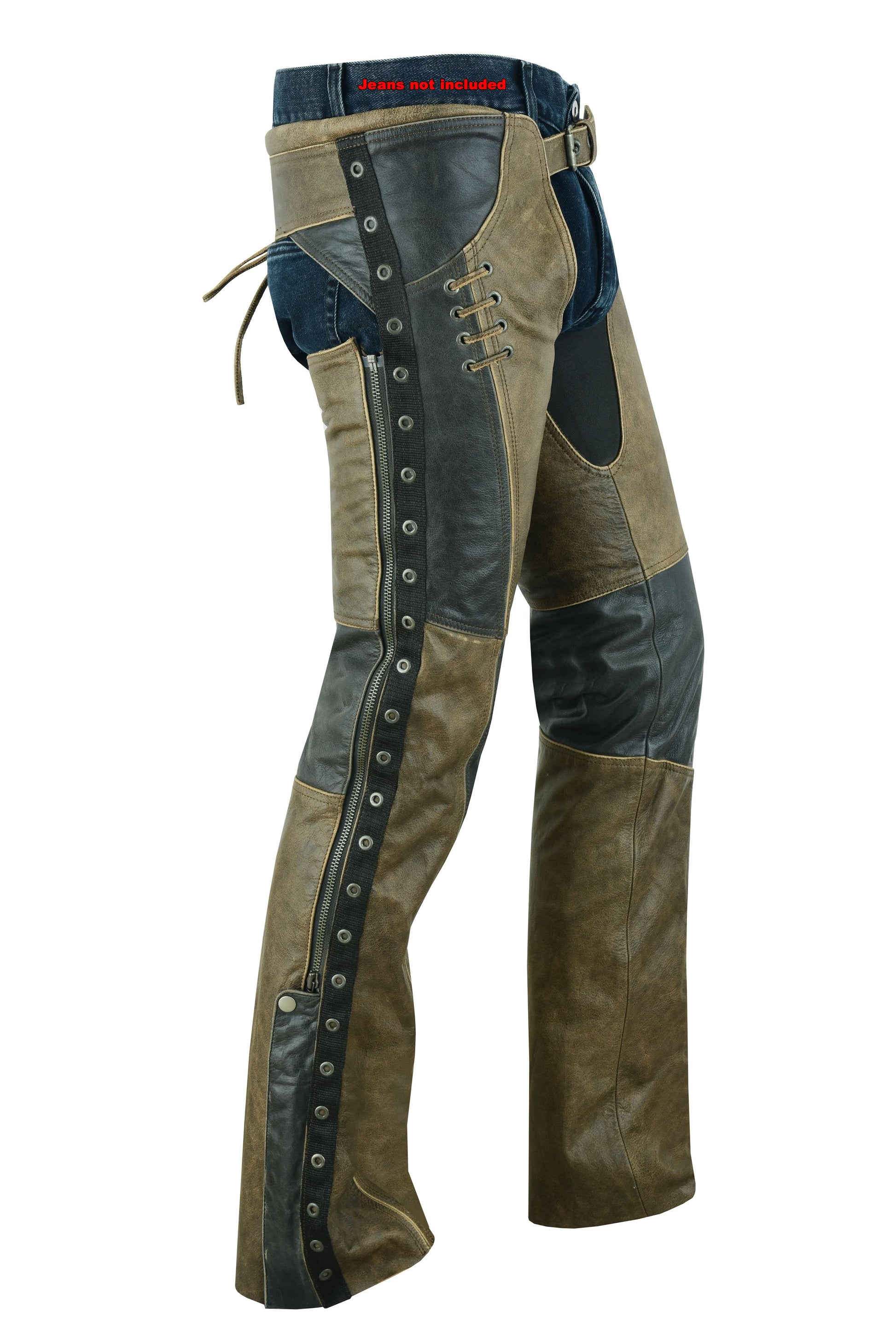 DS Women's Stylish Lightweight Hip Set Chaps- Two Tone Chaps & Pants Renegade Classics