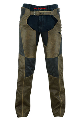 DS Women's Stylish Lightweight Hip Set Chaps- Two Tone Chaps & Pants Renegade Classics