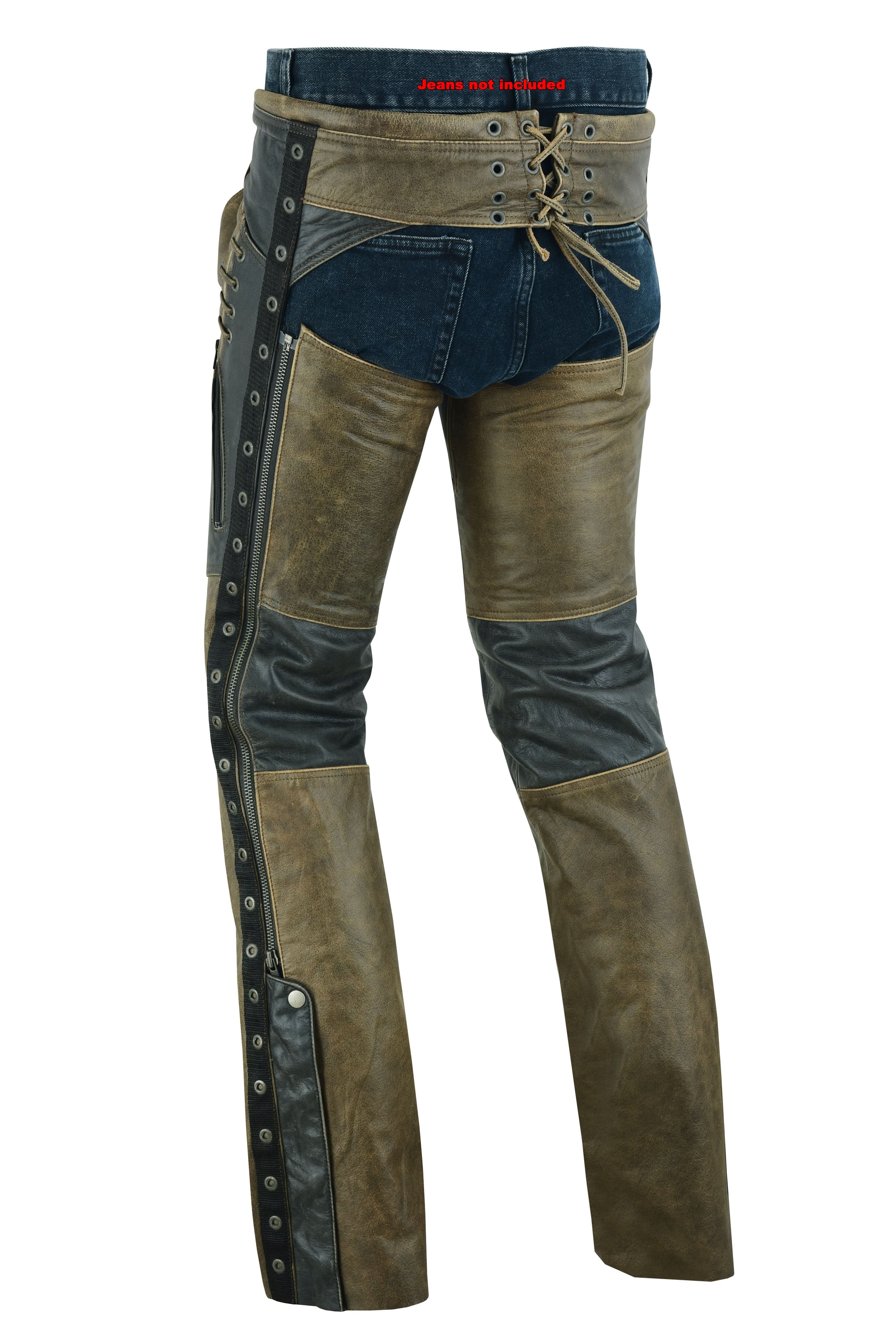 DS Women's Stylish Lightweight Hip Set Chaps- Two Tone Chaps & Pants Renegade Classics