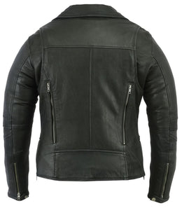 Roamer Ride Men's Leather Motorcycle Jacket – Black Women's Leather Jackets Renegade Classics