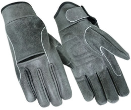 AshCruise Men's leather motorcycle gloves - Gray Men's Lightweight Gloves Renegade Classics