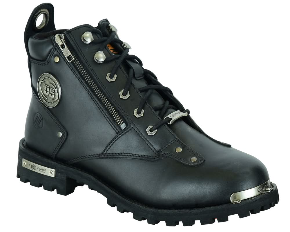 TundraGrip Men's 6'' Leather Motorcycle Boots Men's Footwear Renegade Classics