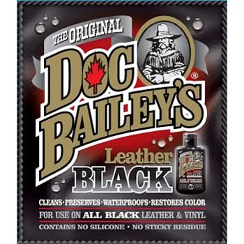 DBailey Doc Bailey's Leather Black Redye and Waterproof Leather Cleaners Doc Bailey's