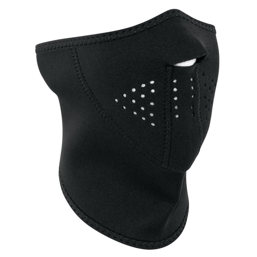 WNFM114H3 3-Panel Half Mask, Neoprene, Black Half Face Masks ZAN Headgear