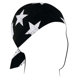 Z903 Flydanna®, Cotton, Black & White Vintage American Flag Headwraps ZAN Headgear