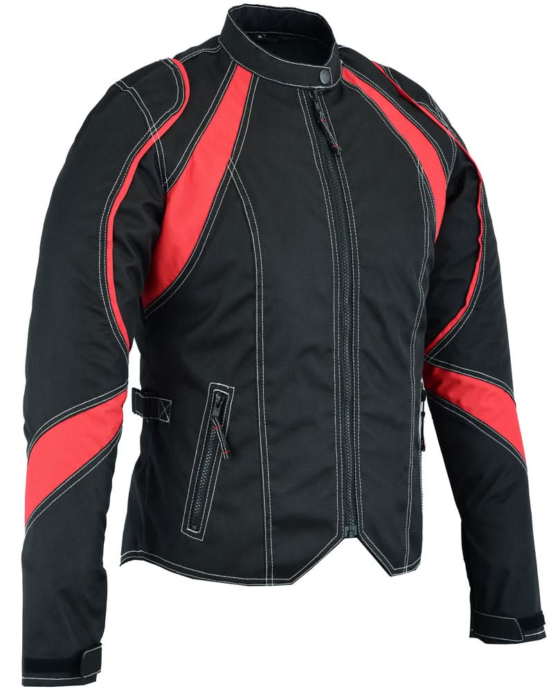 Cherry Rush Women's Textile Motorcycle Jacket - Red Women's Textile Jackets Renegade Classics