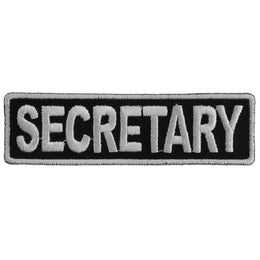 P3711 Secretary Patch 3.5 Inch White Patches The Cheap Place