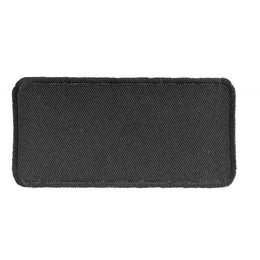 P4035 Black 4 Inch Rectangular Blank Patch Patches The Cheap Place