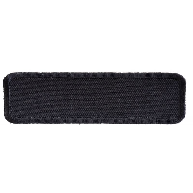 P4034 Black 4 Inch Rectangular Blank Patch Patches The Cheap Place