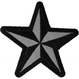 P1479REF Reflective Nautical Star Novelty Iron on Patch Patches The Cheap Place