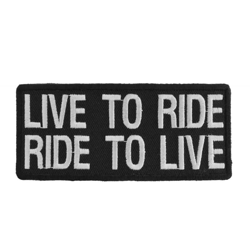P1059 Live To Ride Ride To Live Biker Saying Patch Patches The Cheap Place