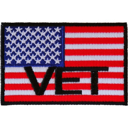 P3143 American Flag Vet Patch Patches The Cheap Place