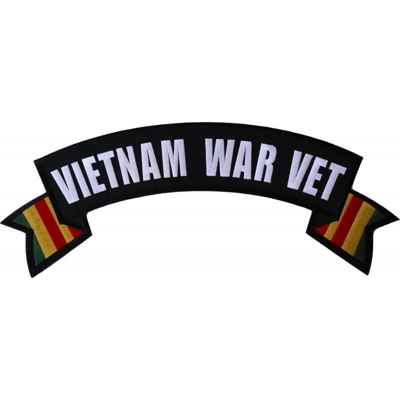 PL6561 Vietnam War Vet Extra Large Rocker Patch Patches The Cheap Place