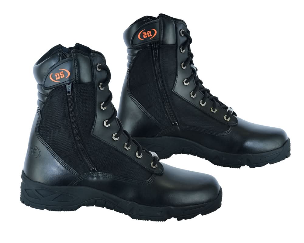Trailstomp Men's 9" Black Motorcycle Boots Men's Footwear Renegade Classics