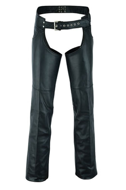 Wrangler leather motorcycle chaps - Black Chaps & Pants Renegade Classics