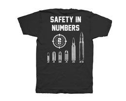 Safety In Numbers Men's T shirt - Black Men's Shirts Outlaw Threadz