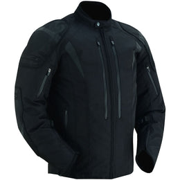 Quantum Men's Black Mesh Motorcycle Jacket Men's Textile Jackets Renegade Classics