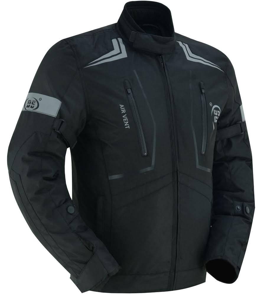 Blackwing Mens Textile Motorcycle Jacket - Black Men's Textile Jackets Renegade Classics