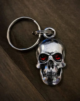 BBK-09 Evil Skull Diamond Keychain Wallet Chains/Key Leash Bravo Bells