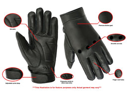 Openroad Men's leather motorcycle gloves Men's Lightweight Gloves Renegade Classics