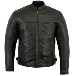 Sprinter Men’s Black Leather Motorcycle Jacket Men's Leather Jackets Renegade Classics