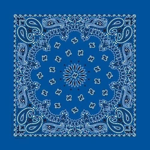 BD2501 Bandana Paisley Royal Bandanas Carolina Mfg.