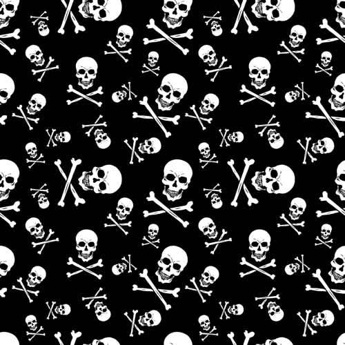 BD2512 Bandana Skull and Crossbones Bandanas Carolina Mfg.