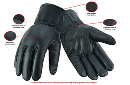 VentX Men's Leather gloves Men's Gauntlet Gloves Renegade Classics