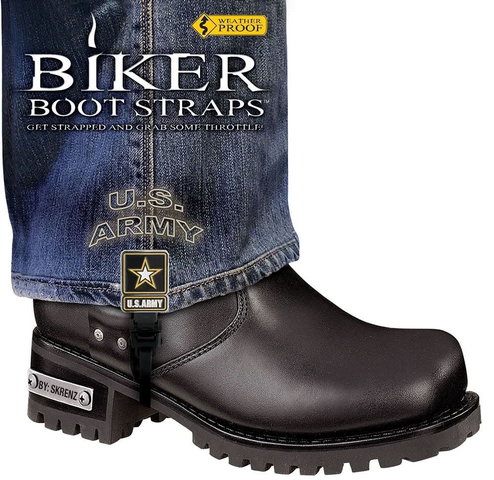 BBS/UA6 Weather Proof- Boot Straps- US Army- 6 Inch Biker Boot Straps Biker Boot Straps