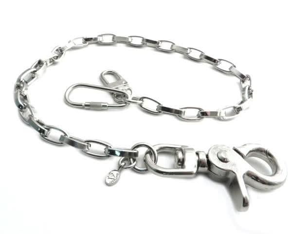 NC130-18 Modern Chrome Wallet Chain 16" Wallet Chains/Key Leash Renegade Classics