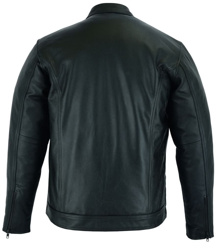 Dominion Men's Black Leather Motorccle Shirt Men's Leather Jackets Renegade Classics