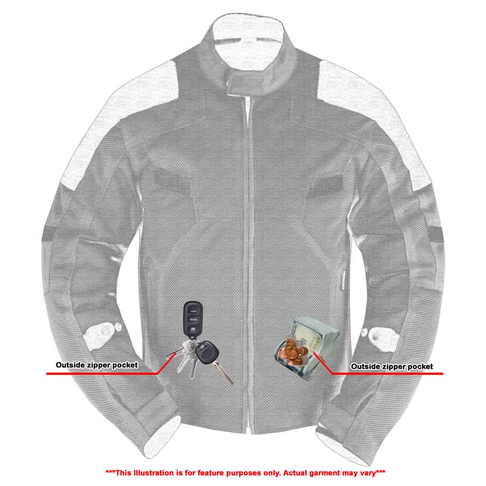 Elite Men's High-Vis Performance Mesh Jacket Men's Textile Jackets Renegade Classics