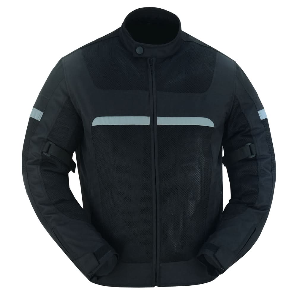 Pulse Racer Men's Black Mesh Jacket Men's Textile Jackets Renegade Classics