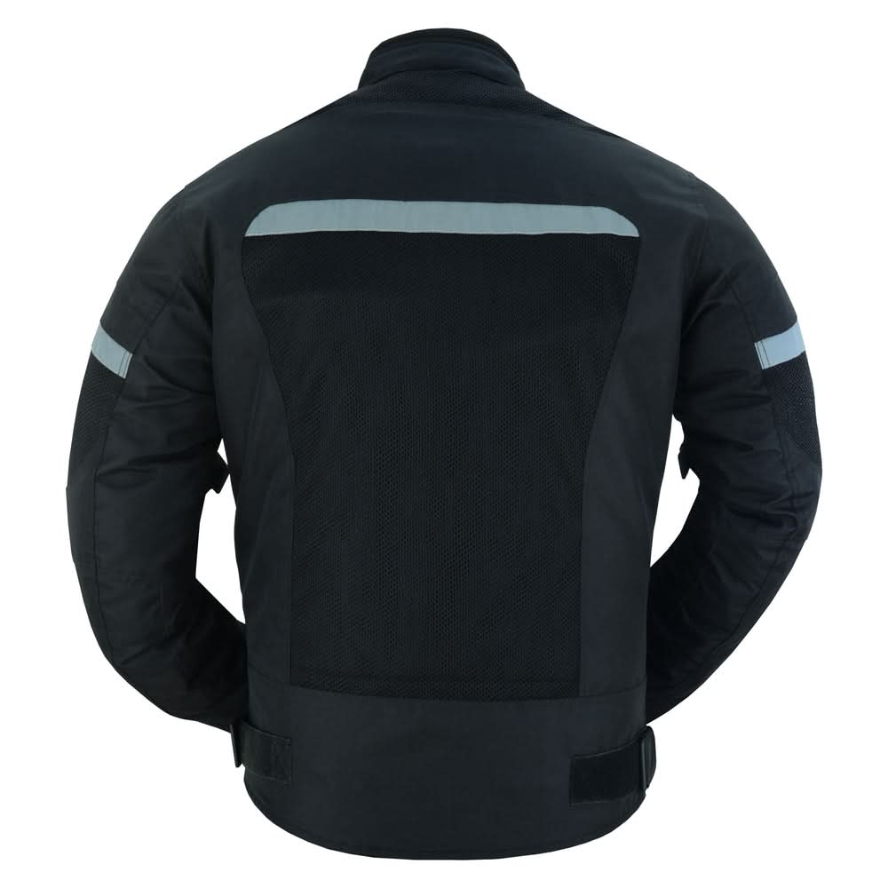 Pulse Racer Men's Black Mesh Jacket Men's Textile Jackets Renegade Classics