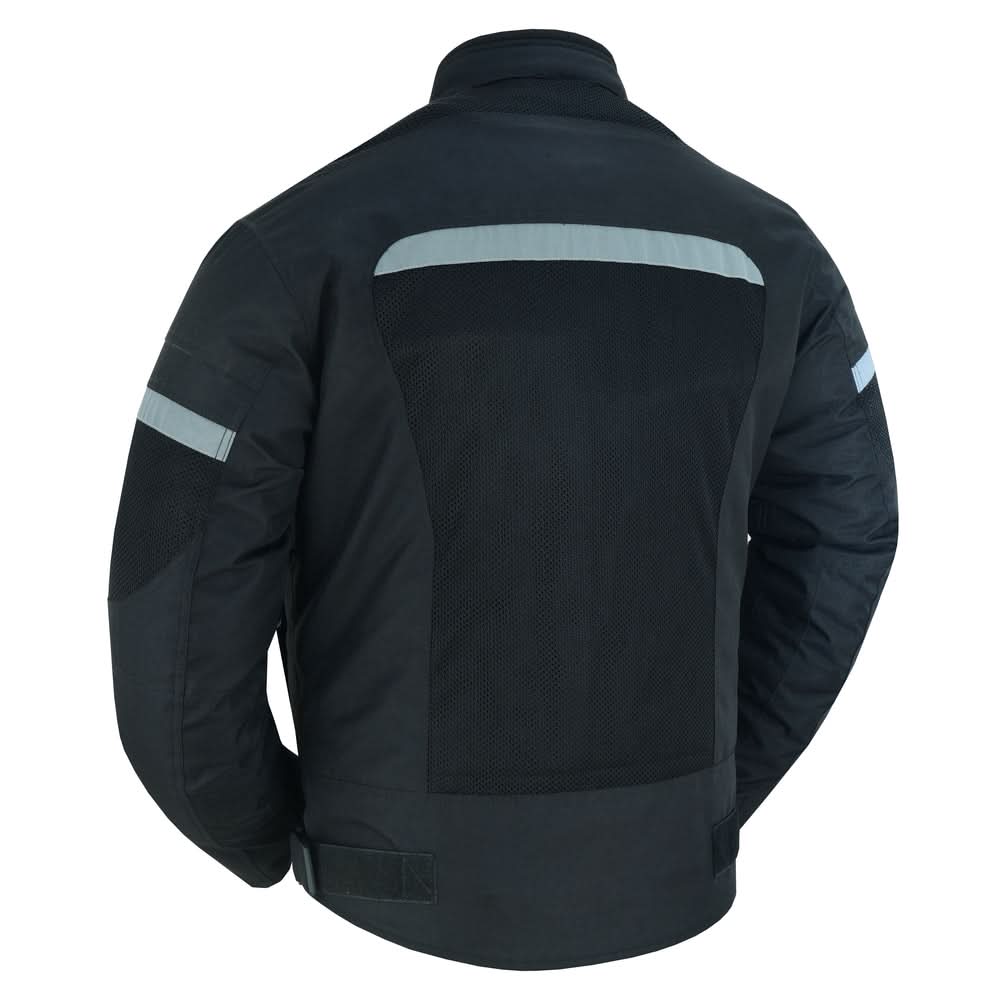 Pulse Racer Men's Black Mesh Jacket Men's Textile Jackets Renegade Classics