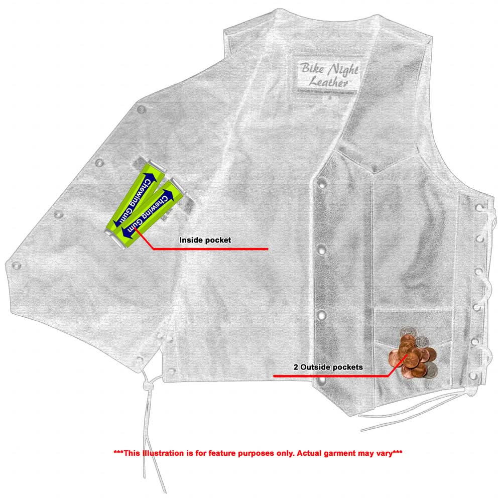 Aldo kids leather vest Kid's Leather Renegade Classics